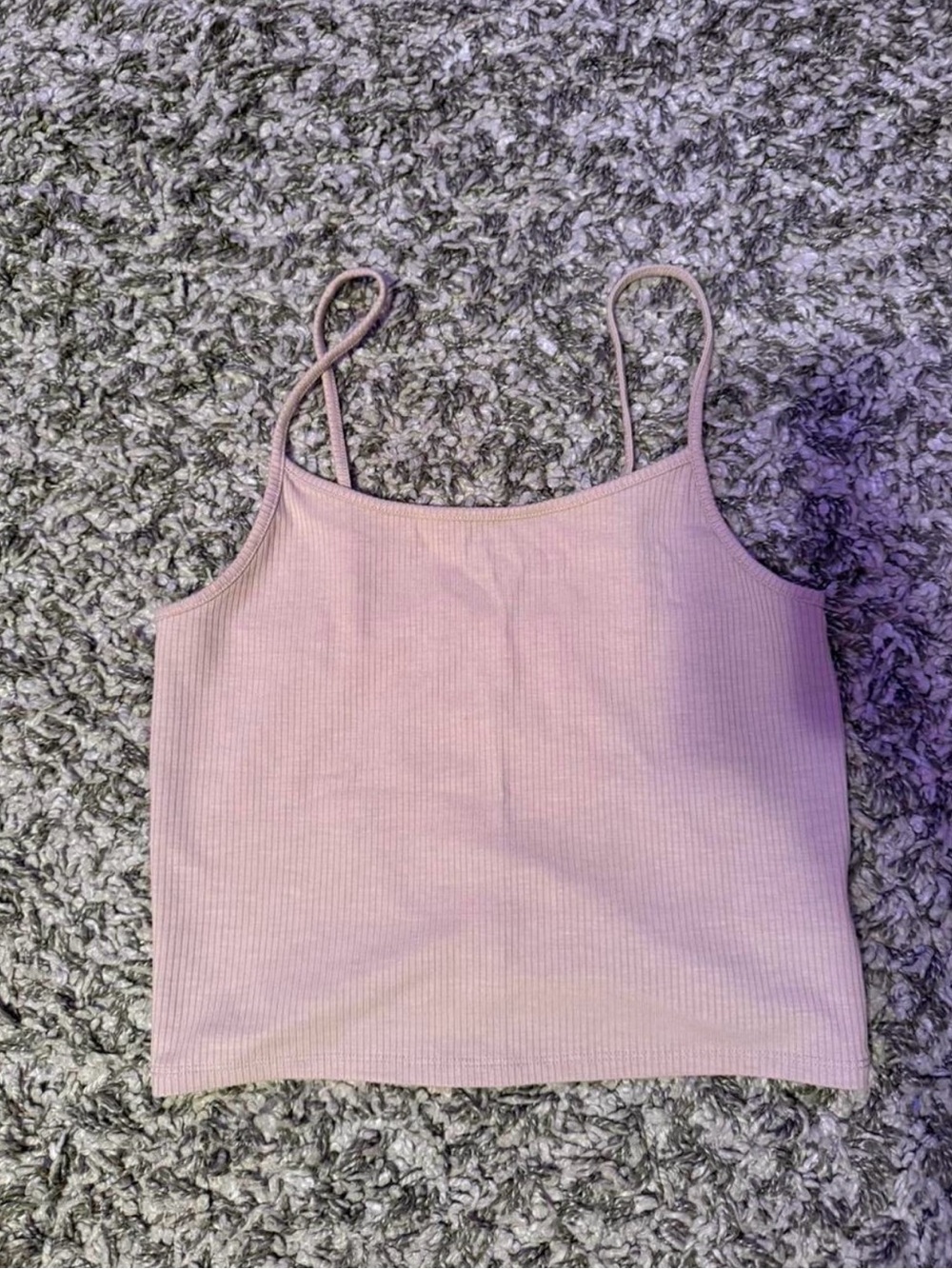 American Eagle Outfitters Tan Ribbed Cami